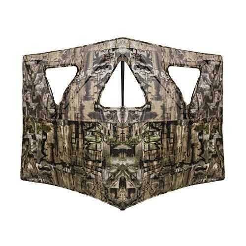 Primos Hunting Double Bull Stakeout Blind with SurroundView, Portable with Carry Bag in Truth Camo 65158