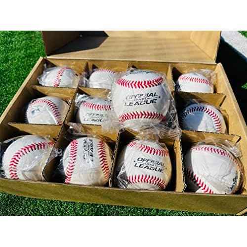 Rawlings | Official League Baseballs | Competition Grade | ROLB1 | Youth/14U | Game/Practice Use | 12 Count