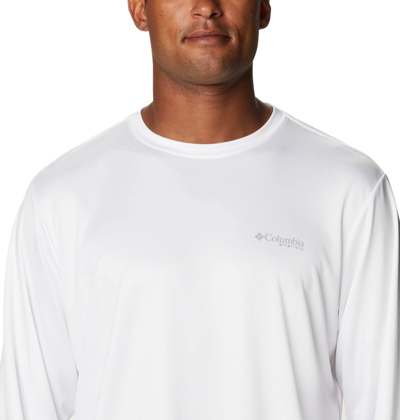 Columbia Men's Terminal Tackle PFG State Triangle Long Sleeve, Moisture Wicking, Uv Sun Protection