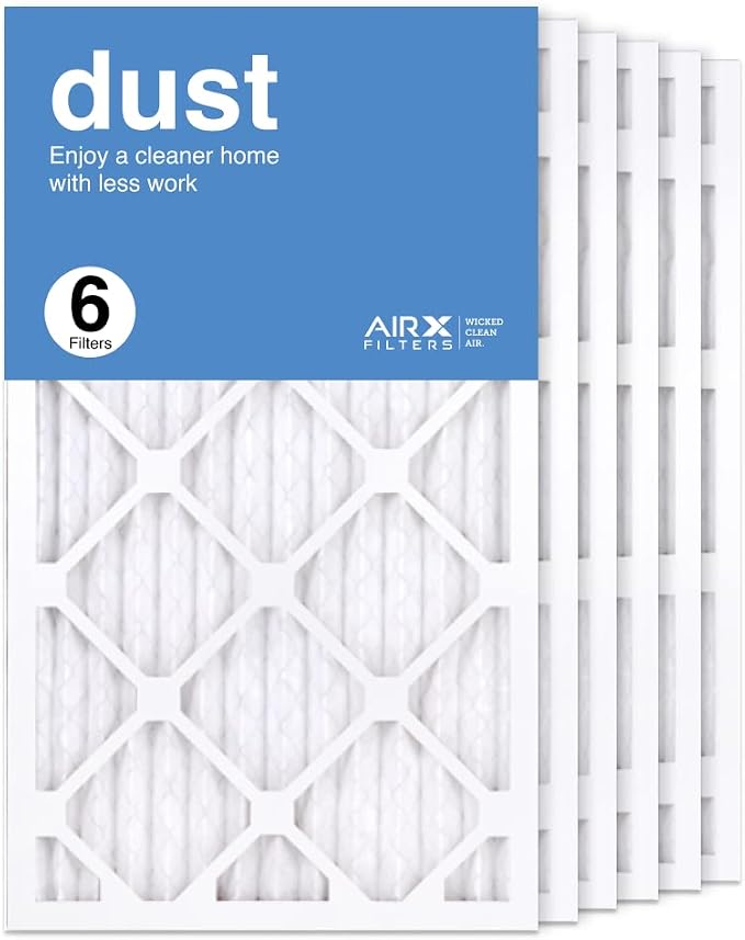 AIRX FILTERS WICKED CLEAN AIR. MERV 8 Rating, Pleated Air Filter Dust Series