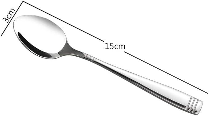 DynkoNA 12 Pieces Small Stainless Steel Spoons, Stainless Steel Teaspoon