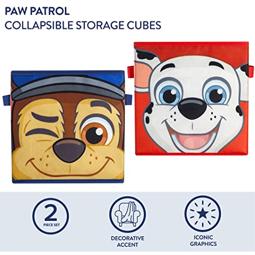 Paw Patrol Collapsible Storage Cubes, Set of 2, 10"x10" - color: Paw Patrol / Multicolor