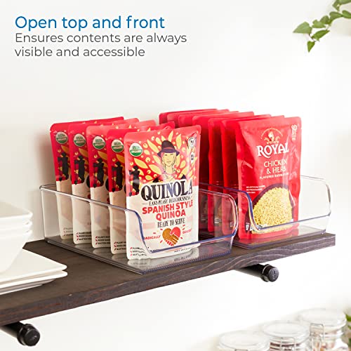 iDesign BPA-Free Plastic Freezer and Fridge Organization Bin for Kitchen, Fridge, Freezer, Pantry and Cabinet Organization, The Linus Collection – 11" x 7" x 3.5", Clear - style: 1 Pack