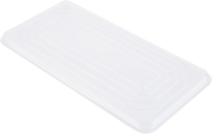 Restaurantware Ice Cream Container 25 Count 5.28 Liter Plastic Frozen Dessert Tub Rectangular Durable Storage Gray