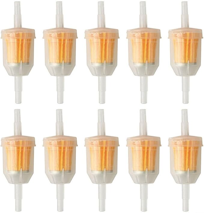 Inline Plastic Fuel Filters Set 10 Pieces
