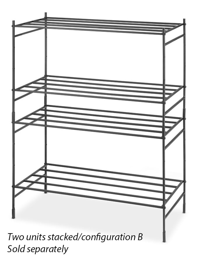 Whitmor Modular 2-Tier Stacker Shelf - size: 2-TIER