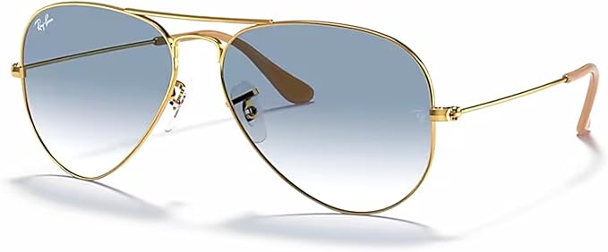 Ray-Ban RB3025 Metal Aviator Sunglasses For Men For Women +BUNDLE with ACCESSORY EYEWEAR KIT