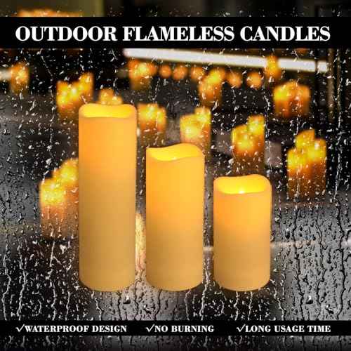 36Pack Flameless LED Candles, Waterproof for Indoor & Outdoor Use, Equipped with 10-Key Remotes & Timer, Ideal for Weddings, Table Decor, Festivals & Home Accents¡¦