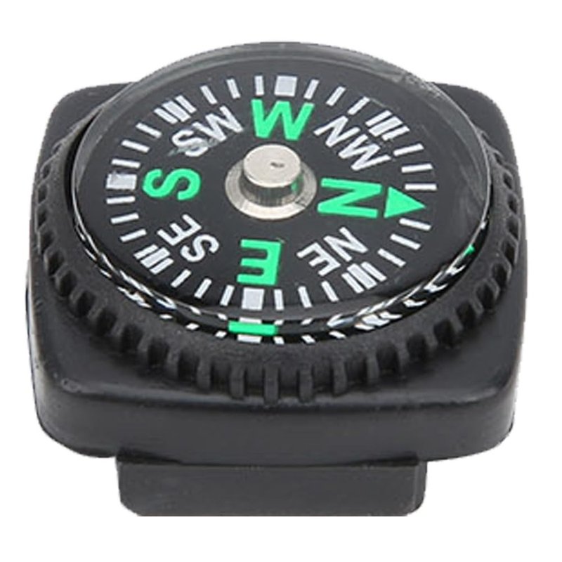 Chiffonade 25Pcs Mini Compass High Sensitivity Navigation Tool Compass for Outdoor Gear Camping Hiking Adventure Activities Accessory(Black)
