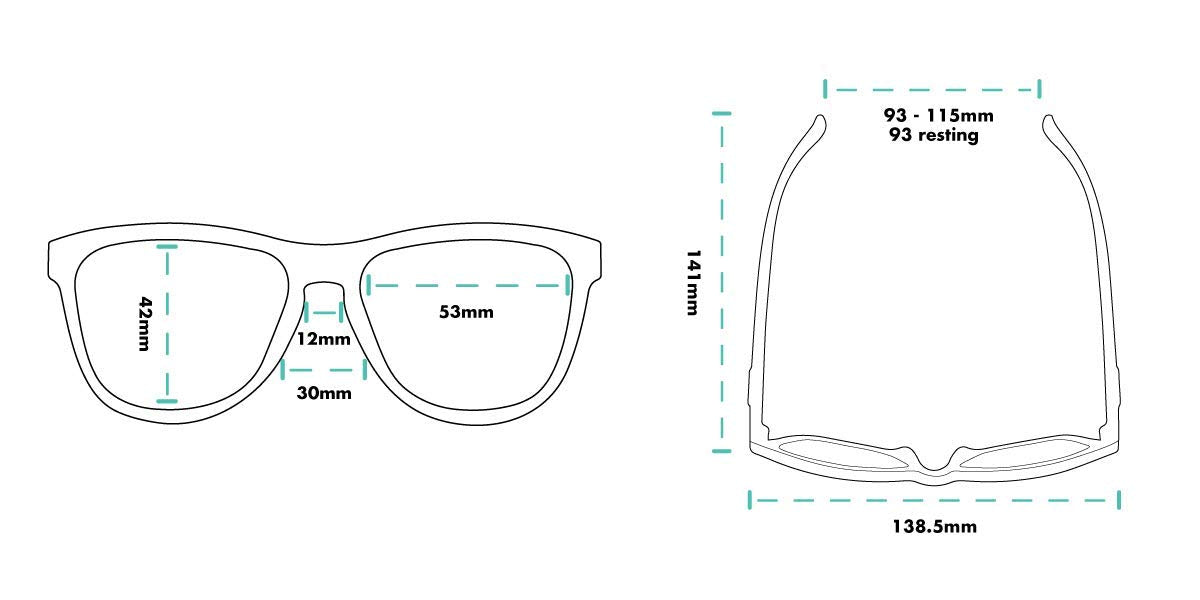 goodr Ron's Smoke and Mirrors Polarized Sunglasses, Medium Sized (OG)