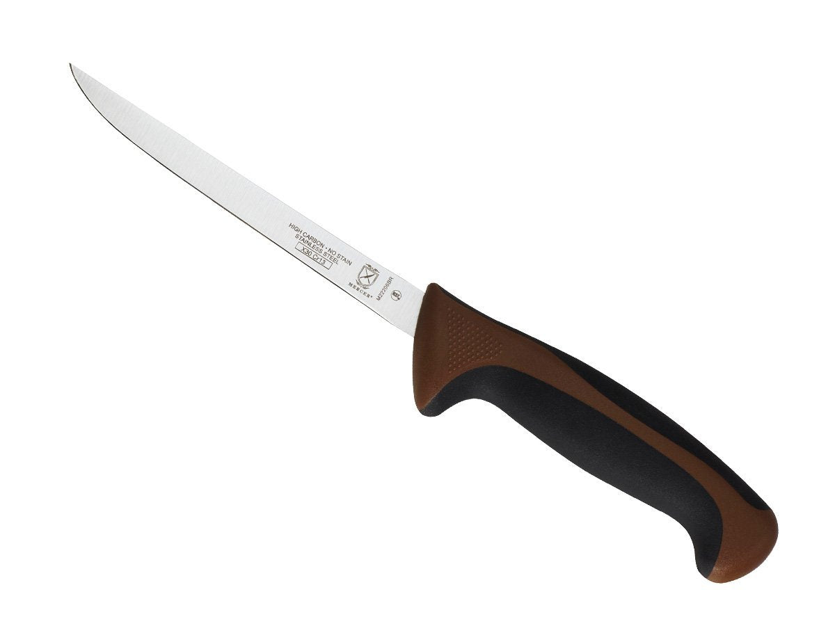 Mercer Culinary Millennia Colors 7-Inch Granton Edge Santoku Knife, Green