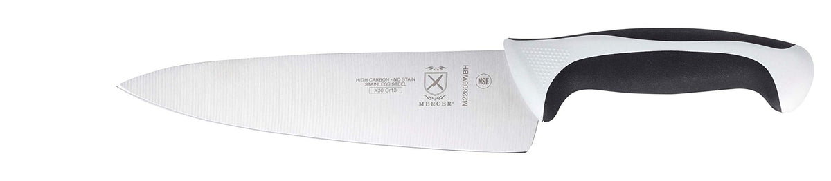 Mercer Culinary Millennia Colors 7-Inch Granton Edge Santoku Knife, Green
