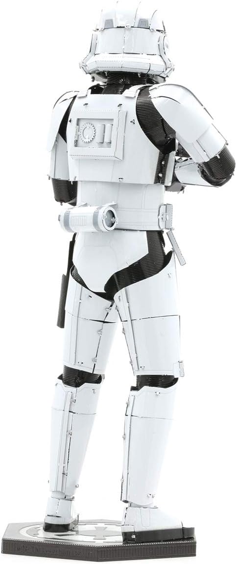 Metal Earth Fascinations Premium Series Star Wars Stormtrooper 3D Metal Model Kit Bundle with Tweezers