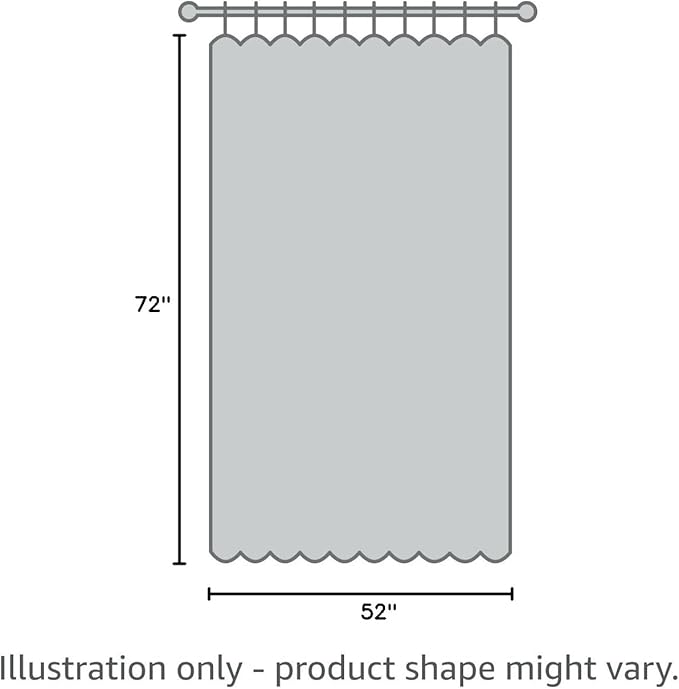 Joydeco Blackout Curtains 72 Inches Long 2 Panels Burg, Room Darkening Curtains for Bedroom, 100% Black Out Textured Thermal Drapes Privacy Protection 2 Panels Set(W52 x L72 Inch, Charcoal Grey)