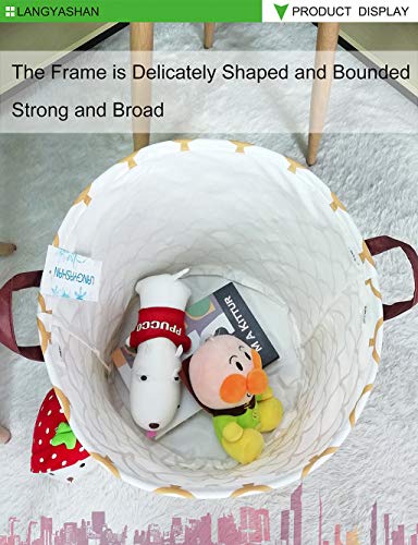 LANGYASHAN Laundry Basket Canvas Fabric Collapsible Organizer Basket for Storage Bin Toy Bins Gift Baskets Bedroom Clothes Children Nursery Hamper (gold egg) - color: Fish scale