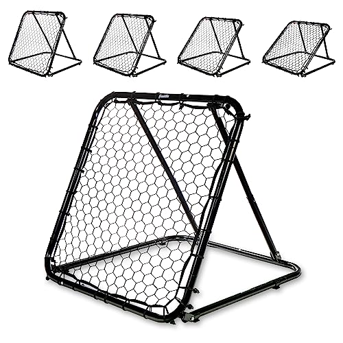 Franklin Sports Basketball Pass Back Rebounder Net - Multi-Sport Training Rebound Screen - Perfect for Passing and Shooting Practice - 3' x 3', Black (92499X)