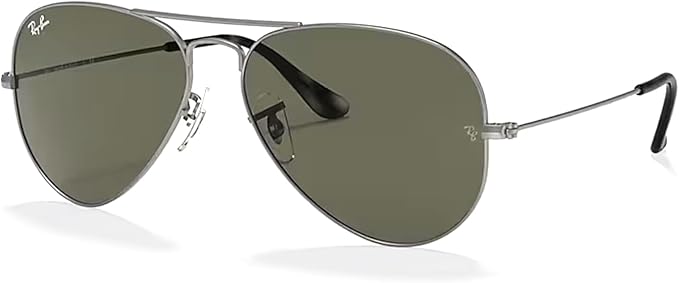 Ray-Ban RB3025 Metal Aviator Sunglasses For Men For Women +BUNDLE with ACCESSORY EYEWEAR KIT