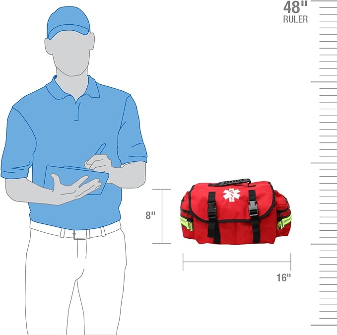 First Aid Only 91390 Basic First Aid Kit First Responder Bag, 329 Pieces