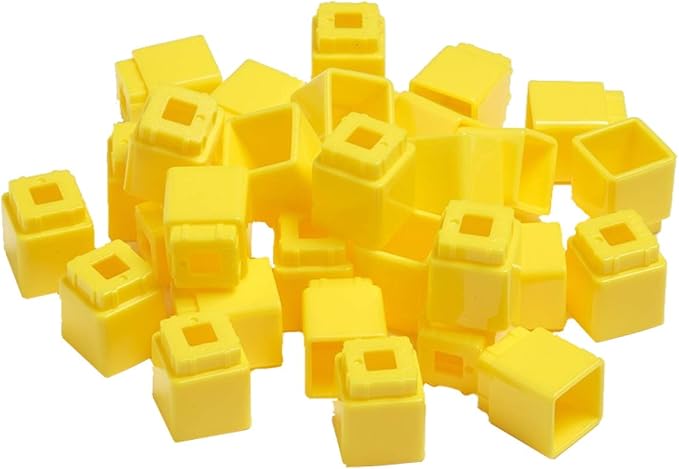Didax Educational Resources Unifix Cubes, Yellow, Set of 100