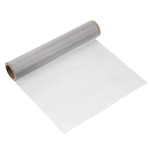 uxcell 300 Mesh 118" x 10" Woven Wire Mesh, 316 Stainless Steel Air Vent Filter