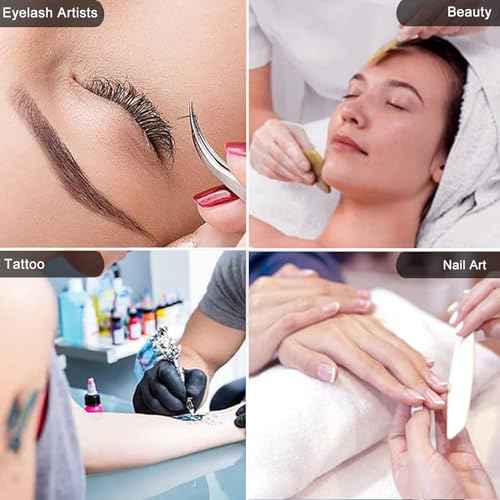 Half Moon Light with Phone Holder, 29 in 48W Nail Desk Lamp, Lash Light for Eyelash Tech, Makeup, Tattoo, Spa, Salon, Nail Tech Lamp with Stepless Dimming & Color Temperature(White)