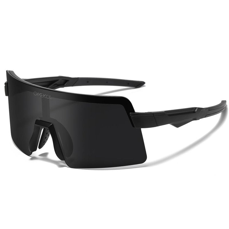 OMEKOL Age 8-18 Youth Polarized Baseball Sunglasses Boys Girls Sports Sun Glasses UV400 Goggles Head Width Less Than 5 Inch - AP1-S