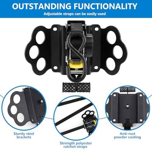 Retractable Ratchet Straps Compatible with 2015-2025 Ford F150 2Pcs Retractable Tie Down Straps Replacement for 2015-2025 Ford F-150 Accessories (Black)