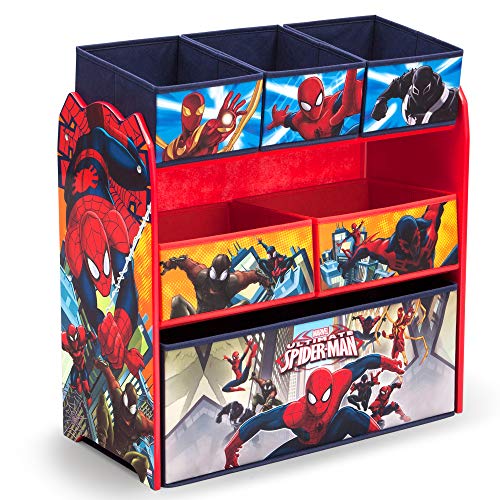 Delta Children Multi-Bin Toy Organizer, Marvel Spider Man - color: Spider-man