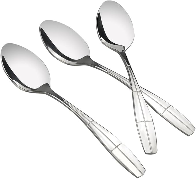 Eagrye 12 Pieces Stainless Steel Dinner Spoons, Silverware Table Spoons
