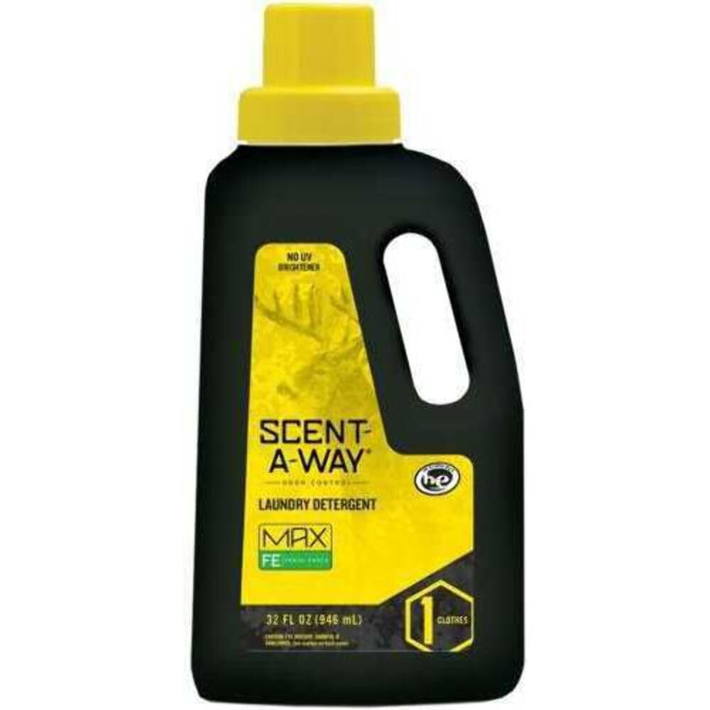 Hunters Specialties Scent-A-Way MAX Fresh Earth Laundry Detergent | Scent Eliminator Formula for Hunting Gear - 32 OZ Bottle