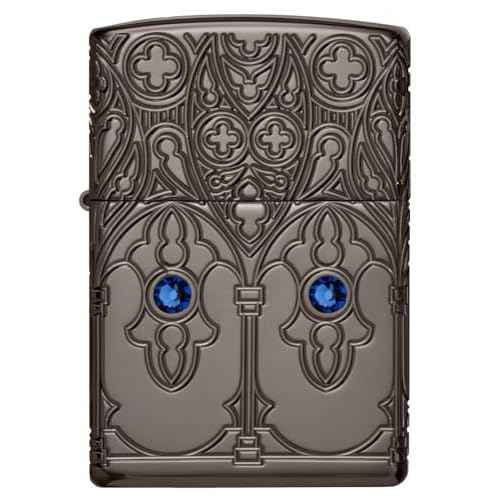 Zippo Gothic Window Design Armor¢ç Black Ice¢ç Pocket Lighter