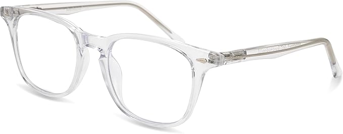 Brookstone Blue Light Blocking Glasses For Women and Men Computer Gaming Eye Protection UV Blocker With Pouch Cloth and Spray
