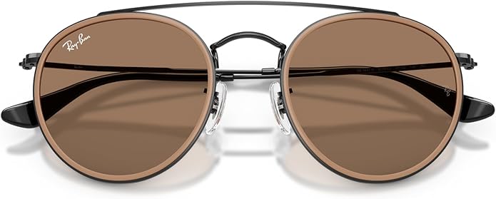 Ray-Ban Unisex Rb3647n Double Bridge Round Sunglasses