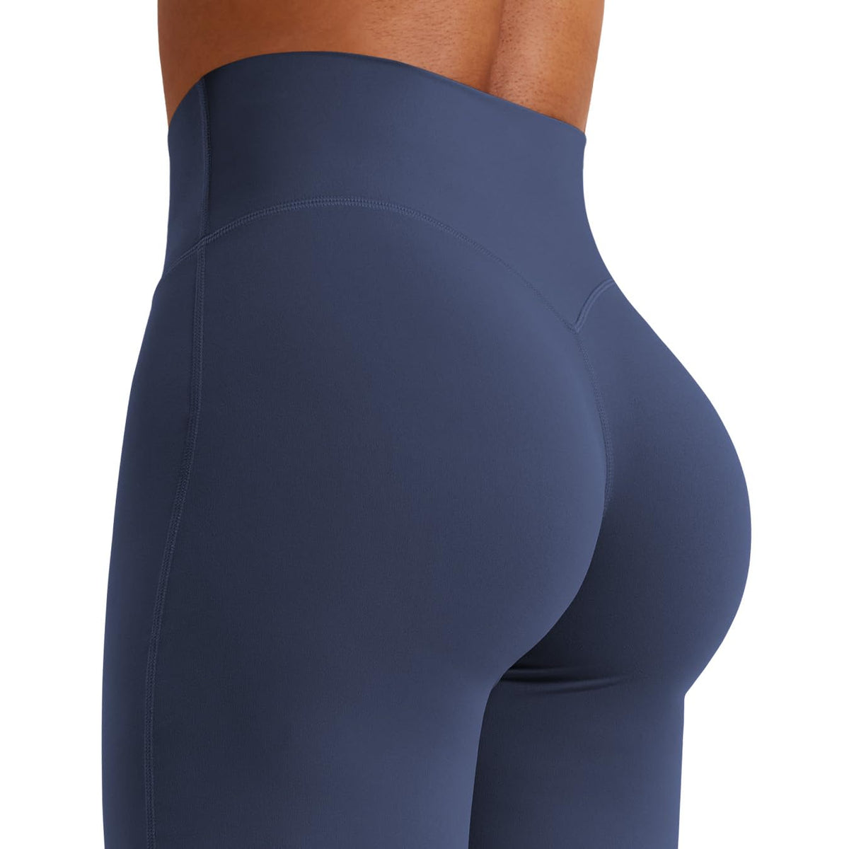 YEOREO Workout Women Straight Leggings 31.5" Eddiy Yoga Pants Navy Blue XXL