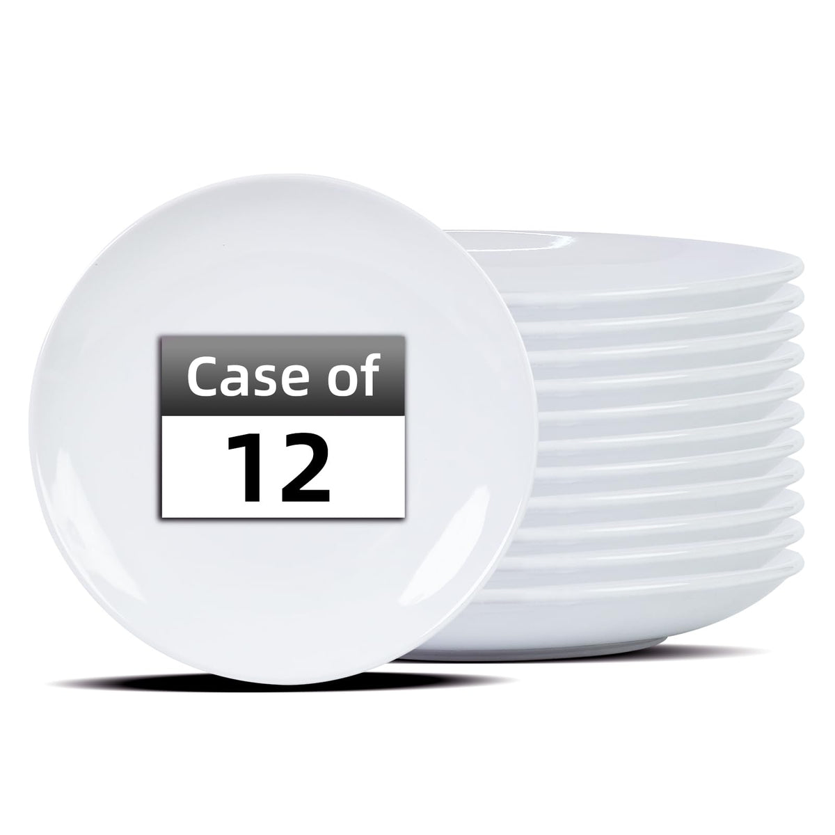 IRESTAURANT PLUS Stoneware Coupe Commercial Grade Dinnerware, Ivory, Plate 12.25", Case of 12