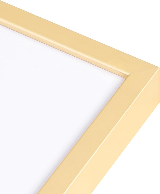 11x14 Picture Frame -11x14 Metal Picture Frame With Mat For 8x10 | 14x11 Frame Aluminum | Plexiglass And Hanging Hardware Included | 11 by 14 Poster Frame, Set of 3, Gold