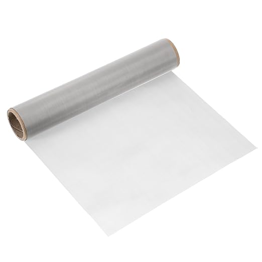 uxcell 300 Mesh 39" x 10" Woven Wire Mesh, 316 Stainless Steel Air Vent Filter