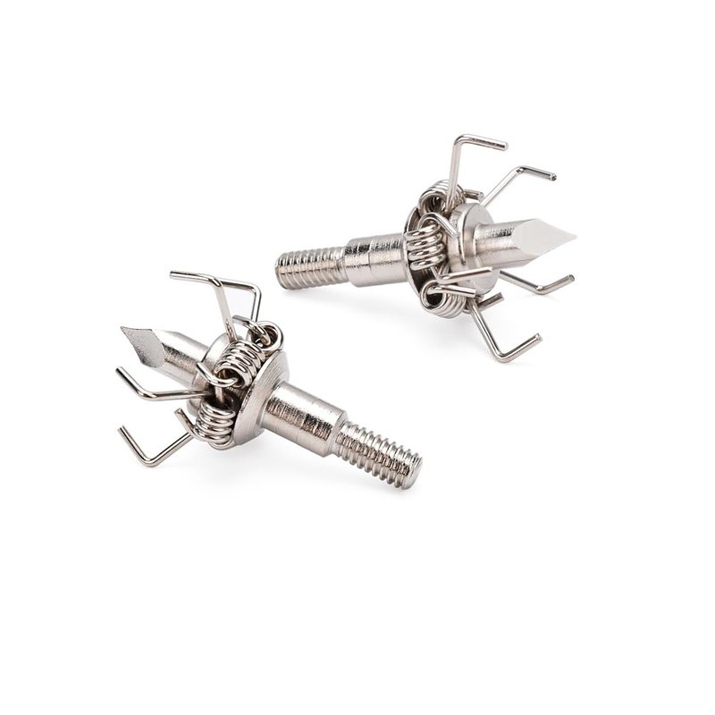 TY Archery Broadheads 100 Grain Hunting Small Game Judo and Hammer Mixed 12PK Arrow Tips Screw-in Arrowheads