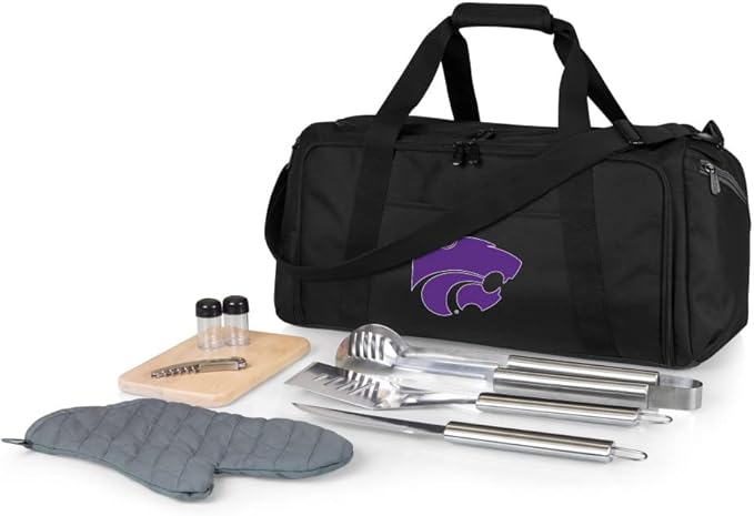 PICNIC TIME NCAA BBQ Kit Cooler Tote with Barbecue & Accessories