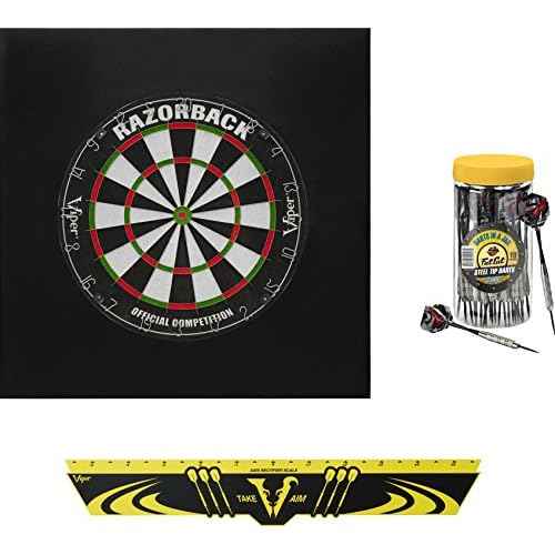 Viper Defender II Backboard & Sisal/Bristle Steel Tip Dartboard Bundle