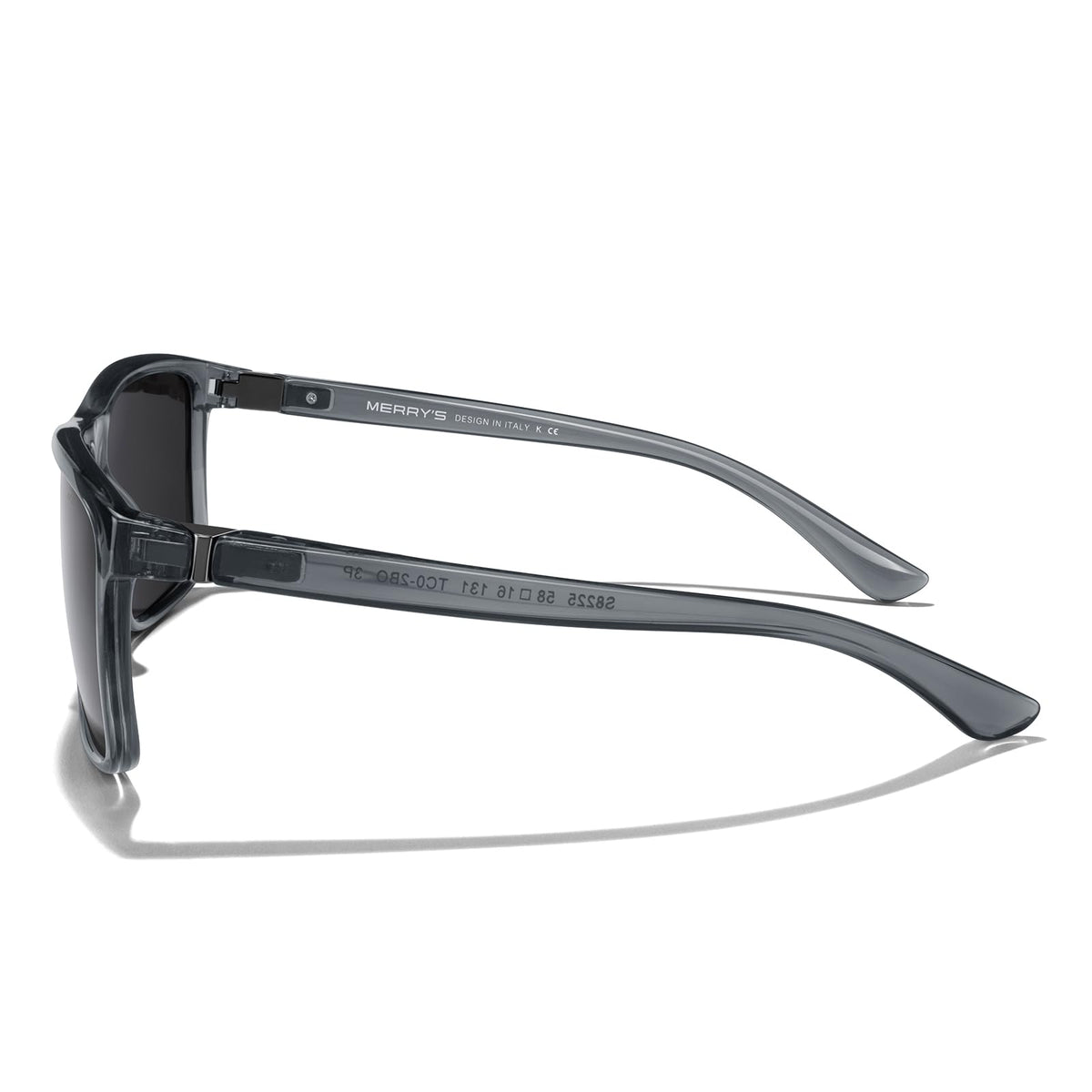 MERRY'S Rectangular Polarized Sports Sunglasses for Men Women Cycling Driving Fishing UV400 Protection S8225