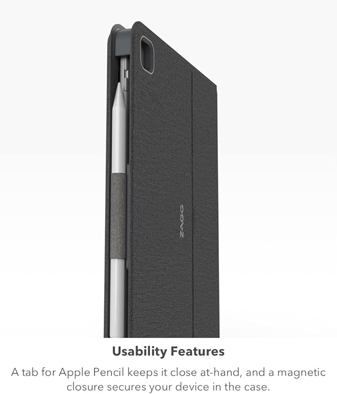 ZAGG Messenger Folio 2 Tablet Keyboard & Case, Laptop-Style Keys, Built-in Stand for iPad 11" (A16) & 10.9-inch 10th GEN iPad