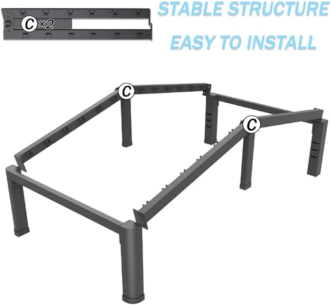 FUIOBYVV 16 Inch Twin Bed Frame with Rounded Corner and Headboard Hole Mattress Retainers 3500 LBS Metal Heavy Duty Steel Slats Support No Box Spring Needed Platform Noise Free Easy Assembly