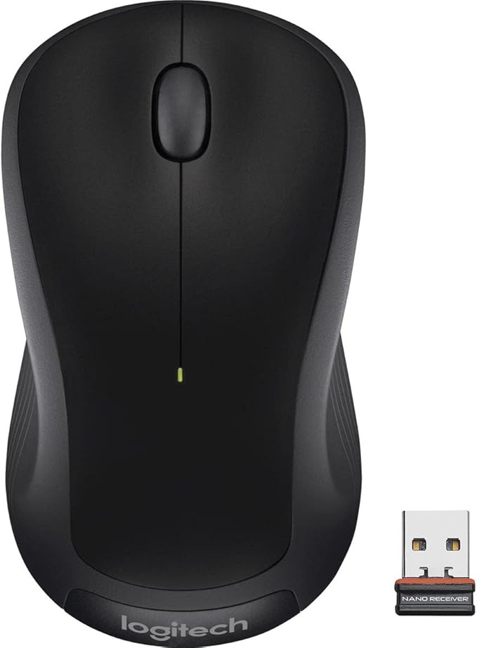 Logitech Wireless Mouse M310 (Black) (Renewed)
