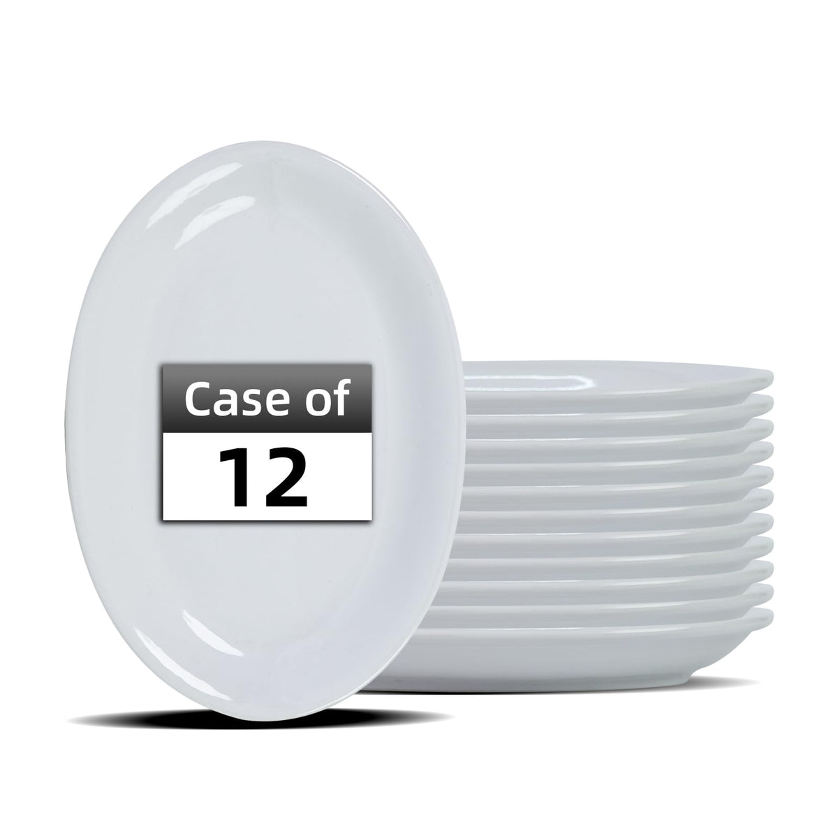 IRESTAURANT PLUS Stoneware Coupe Commercial Grade Dinnerware, Ivory, Plate 12.25", Case of 12