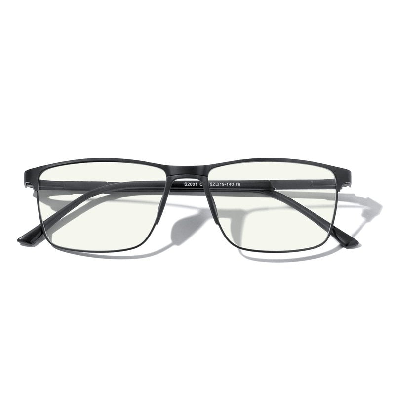 MERRY'S Fashion Blue Light Blocking Glasses - Reading Glasses Metal Frame Spring Hinge Readers for Men Eyeglasses