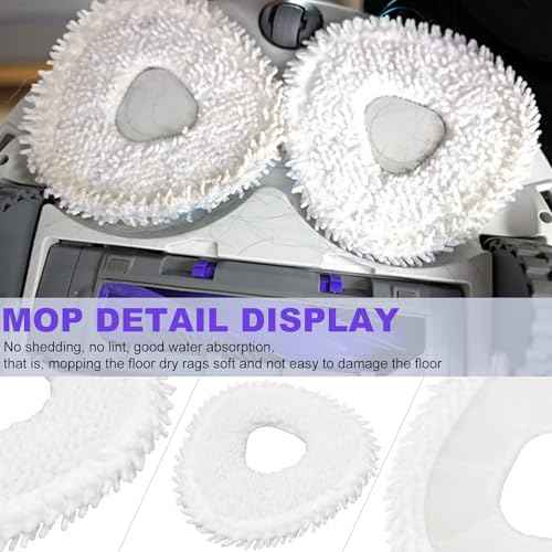 Replacement Accessories Compatible with Narwal Freo X Ultra Robot Vacuum Cleaner, 2 Main Brush, 6 Hepa Filter, 6 Dust Bags, 8 Mop Pads, 8 Side Brushes