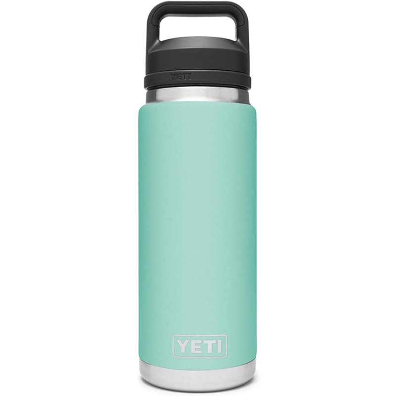 YETI Rambler 26 oz Bottle, Vacuum Insulated, Stainless Steel with Chug Cap, Seafoam