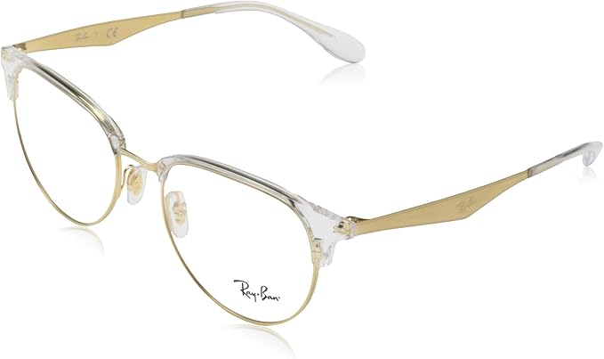 Ray-Ban Unisex Rx6396 Round Prescription Eyeglass Frames