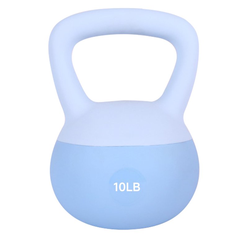 Leikefitness Soft Kettlebells,Sand Filled Weights for Women and Men,Color Coded Anti Slip Soft Kettlebells,Home workout (BLUE, 10 LB)